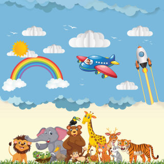 Jungle Friends Forever Roller Blind