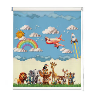 3D Sky Safari Adventures Roller Blinds