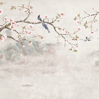 Songbird on Cherry Branch Roller Blind