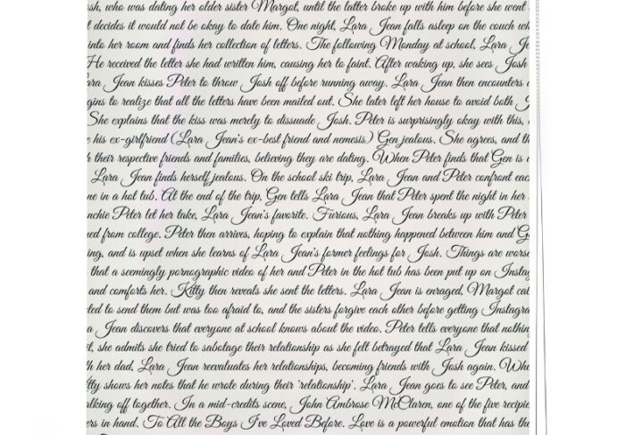 Handwritten Hearts Roller Blinds