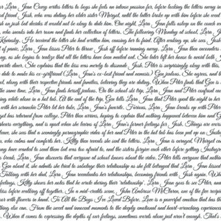 Handwritten Hearts Roller Blinds