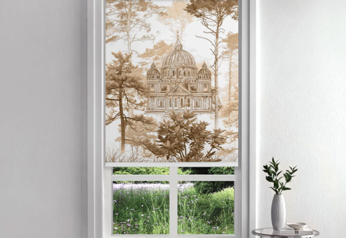 Sepia Cathedral Roller Blinds