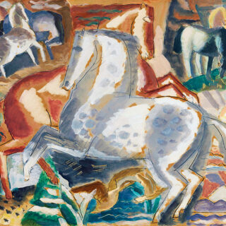 Wild Horses Abstract Roller Blind