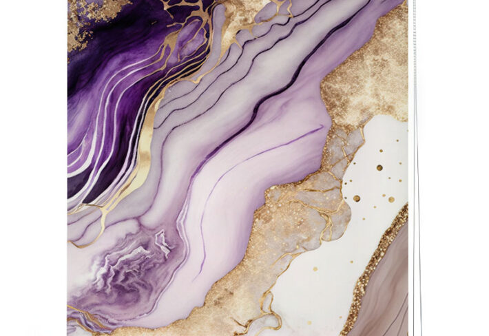 Amethyst Marble Veins Roller Blinds