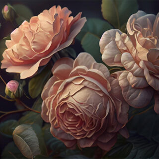 Whispered Roses Roller Blind