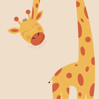 Peek-a-Boo Giraffe Roller Blinds