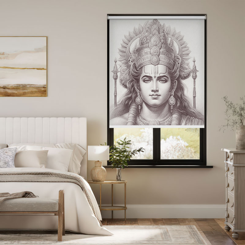 Raja Ram Chandra Puja Room Roller Blind