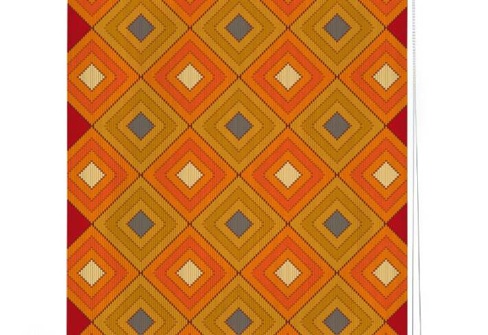 Vibrant Woven Warmth Roller Blind