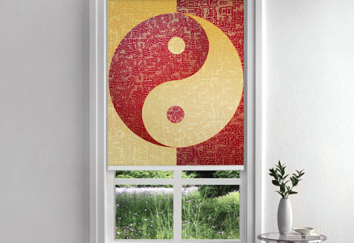 Yin-Yang Design Roller Blinds