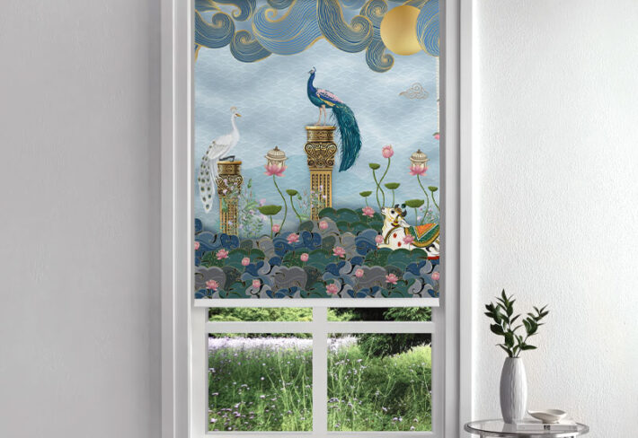 Peacock Palace Paradise Roller Blinds