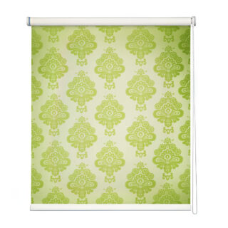 Green Damask Roller Blinds