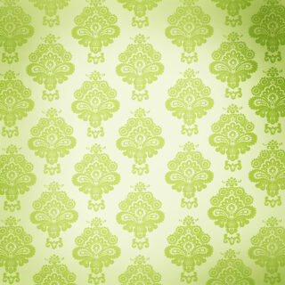 Green Damask Roller Blinds