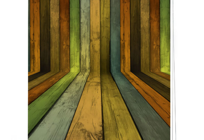 3D Natural Plank Roller Shades