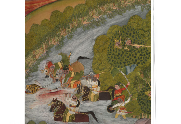 Mughal Dynasty Battle Scene Roller Blind