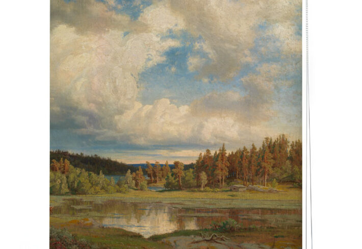 Serene Lakeside Forest Window Roller Blind