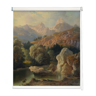 Classic Mountain Lake View Window Roller Blind