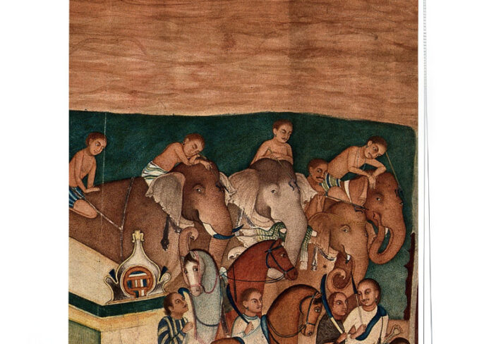 Royal Elephant Procession Window Roller Blind
