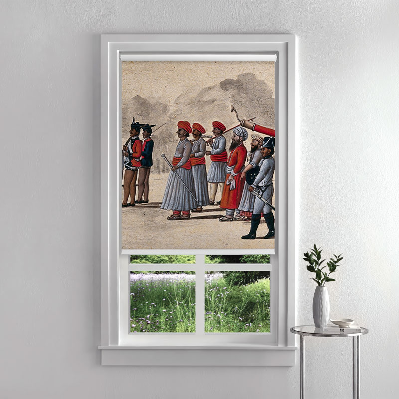 Historic Indian Regiment Inside Roller Blind
