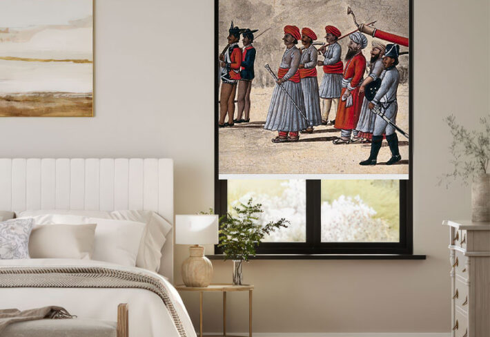 Historic Indian Regiment Outside Roller Blind