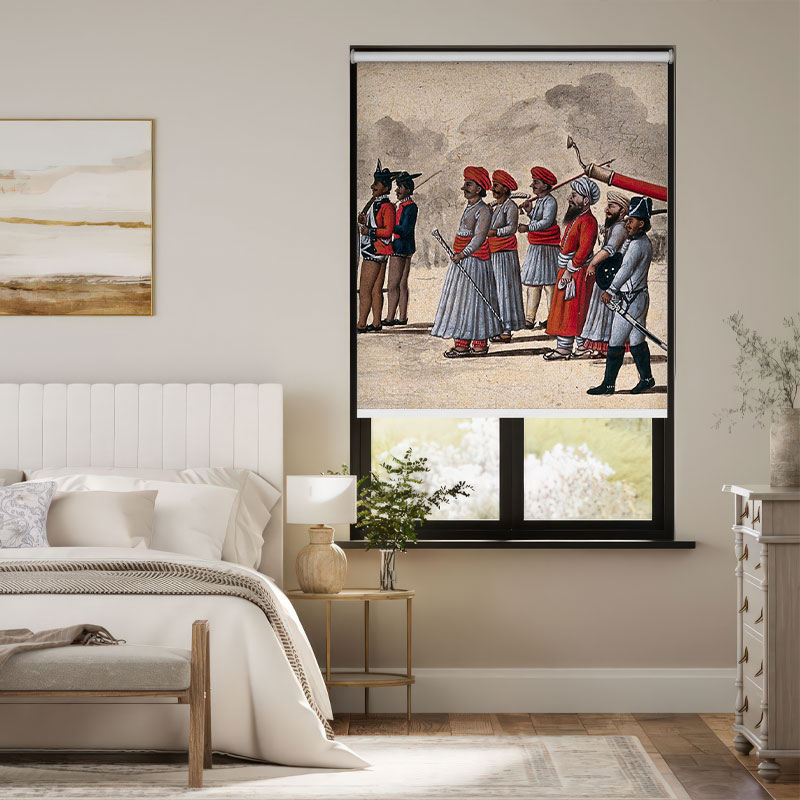 Historic Indian Regiment Outside Roller Blind