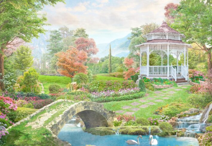 Paradisia, Enchanted Gazebo Wallpaper Mural