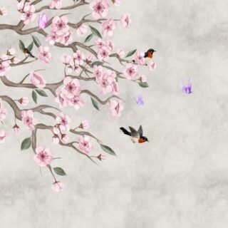 Gem, Traditional Chinoiserie Bloom Wallpaper Mural
