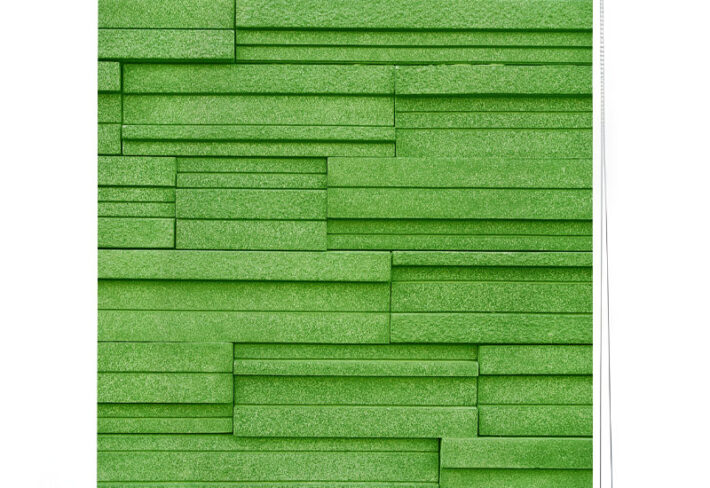 Architectural Green Panel Roller Blind