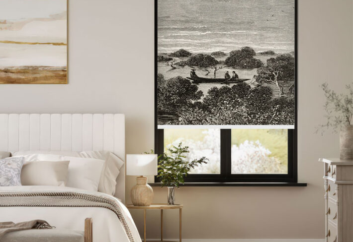 Vintage River Expedition Outside Roller Blind