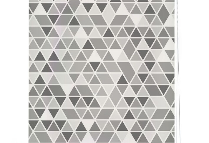 Modern Triangle Mosaic Shade Roller Blind