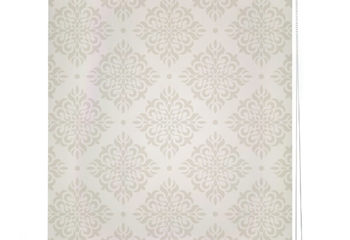 Classic Ivory Scroll Roller Blind