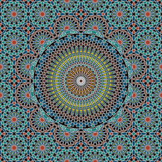 Intricate Patterned Window Roller Blind