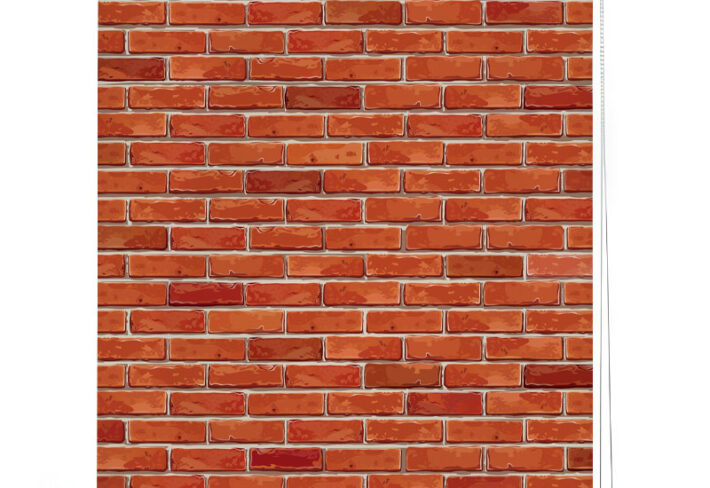Loft Style Brick Window Roller Blind