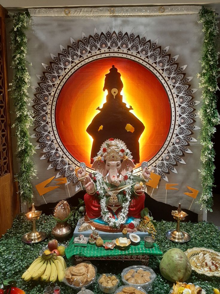 Spritual Ganpati Decoration