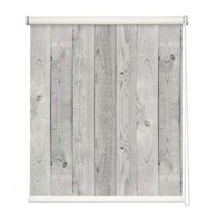 Rustic Whitewashed Wood Grain Roller Blind