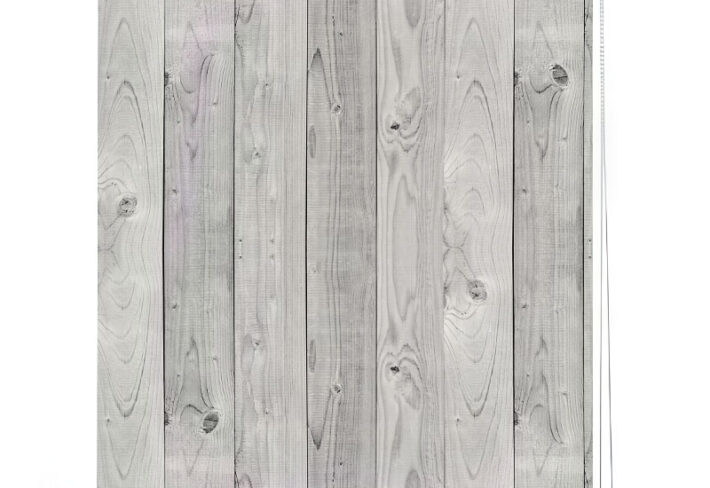 Rustic Whitewashed Wood Grain Roller Blind