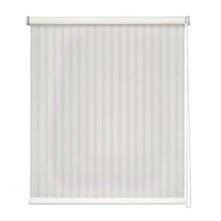 Elegant White Pinstripe Roller Blind