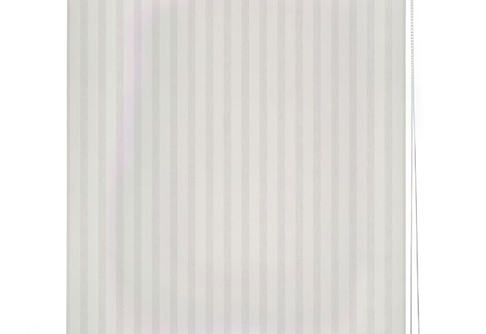 Elegant White Pinstripe Roller Blind