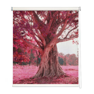 Fantasy Forest Pink Foliage Window Roller Blind