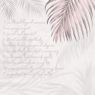 Inspira, Soft Tropical Daily Affirmation Wallpaper Mural