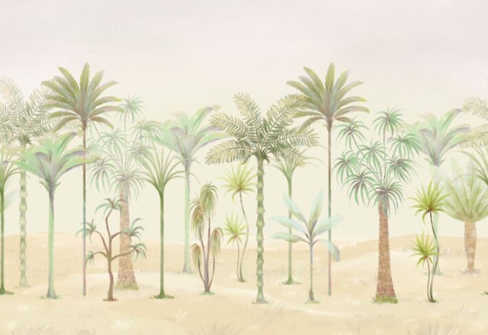 Thalra, Whispering Desert Palms Wallpaper Mural