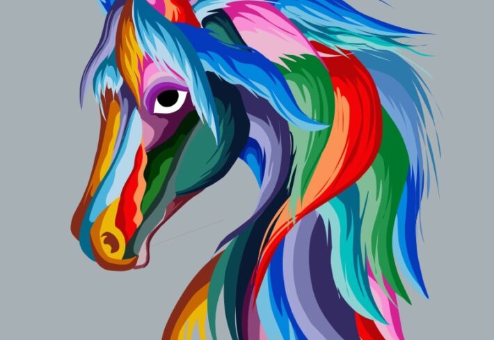 Equinova, Vivid Horse of a Thousand Hues Mural