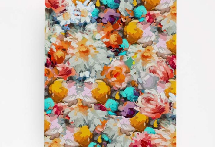 Floré, Artistic Floral Bloom Canvas Wall Art