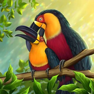 Jungletopia, Lush Toucan Haven Mural