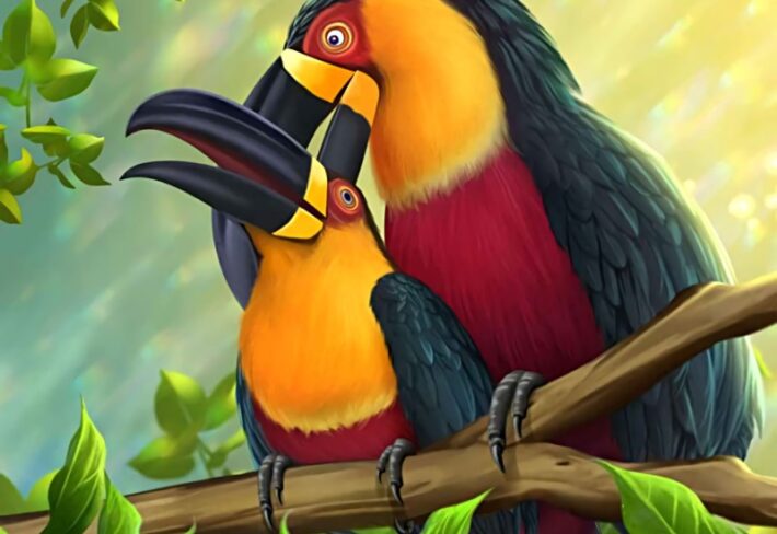 Jungletopia, Lush Toucan Haven Mural
