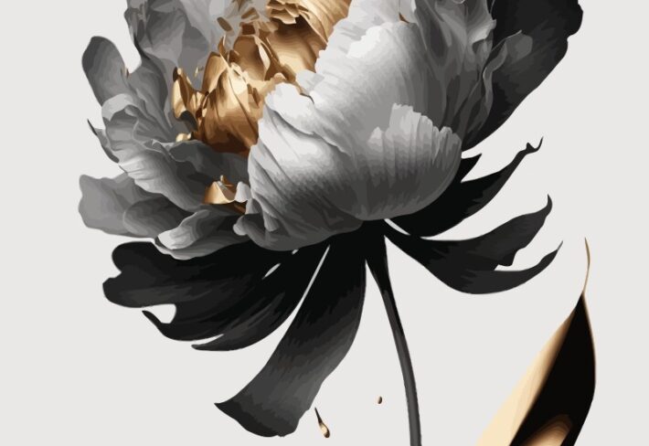 Obscura, Dramatic Golden Flower Mural