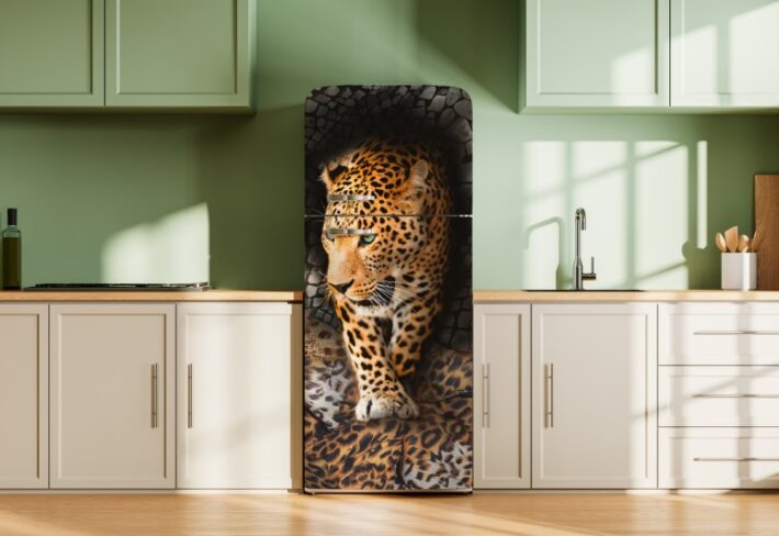 Pardy, Untamed Leopard Fantasy Mural