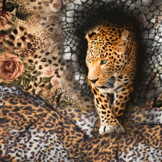 Pardy, Untamed Leopard Fantasy Mural