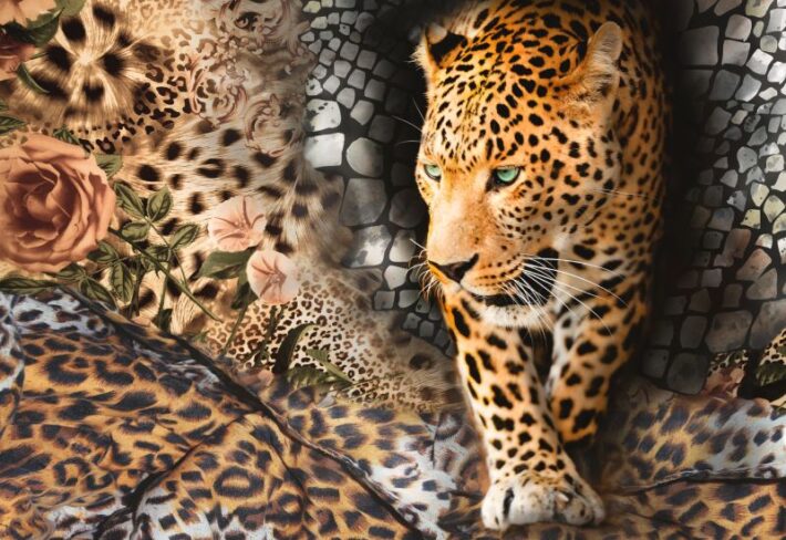 Pardy, Untamed Leopard Fantasy Mural