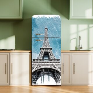 Parisia, Artistic Eiffel Tower Sketch Mural
