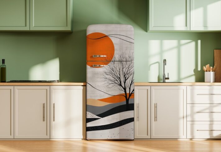 Soluna, Minimal Horizon with Sun and Silence Mural
